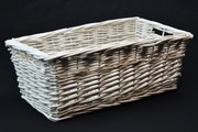 Prútená zásuvka biela Rozvin rolety: 42x25, v. 15 cm