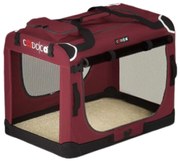 Prepravná taška pre psy a mačky ELI, 60x42x42cm, tmavočervená Cadoca