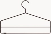 Vešiaky na oblečenie String System, 4 ks