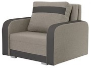 Kreslo KONRAD s funkciou spania Béžová/čierna