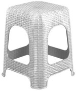 Taburetka Rattan šedá