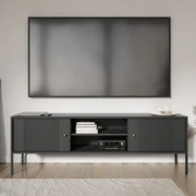 Dizajnový stolík pod TV Pescara čierny 154cm