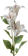 Dekoračná umelá kvetina biela ľalia - 15*10*72 cm