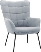 Svetlosivé kreslo Boris – Støraa