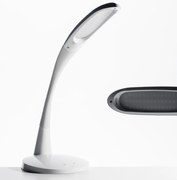 Stolná LED lampa Soleto, biela