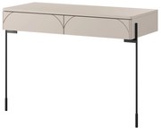 Toaletný stolík Sonatia 100 cm s dvoma zásuvkami - kašmír