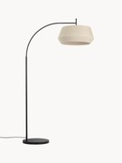 Veľká oblúková lampa zo skladanej látky Dicte