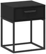 Nočný stolík 1S nízky-40 čierna