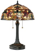 Quoizel QZ-KAMI-TL - Stolná lampa Tiffany KAMI 2xE27/60W/230V