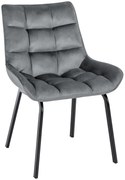 Stolička Saranda zamat - tmavo šedá