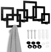 Nástenný vešiak KARDUS 53 cm čierny