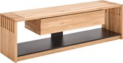 XXXLutz NÍZKA KOMODA, dub, čierna, farba duba, 171/50/45 cm Linea Natura - Komody - 002748013201