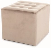 Taburet Lori Velvet, svetlo hnedá