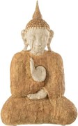 Béžová dekorácia sediaca Budha - 24*17*40 cm