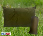 INTERMEDIC SK Poľovnícky a rybársky vankúš + vrecúško hladký – bavlnený vankúš pre pobyt v prírode Veľkosť: 30x40 cm