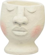 Květináč FACE bílý
