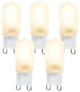 Sada 5 LED žiaroviek G9 CUTE PC 2W 200lm 2700K