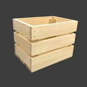 AMADEA Drevená debnička z masívneho dreva, 20x15x14 cm