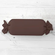 Biante Vankúš valec bonbon Rongo RG-042 Hnedý 15x40 cm