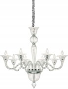 Závesné svietidlo Ideal Lux Brigitta SP8 transparente 199382 E14 8x40W 89cm