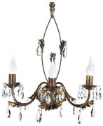 ONLI - Nástenné svietidlo TERESA 3xE14/6W/230V bronzová