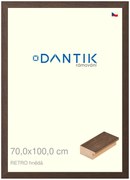 DANTIK rám na obraz 70x100 | RETRO hnědá (Plexi Čiré)