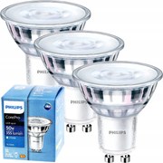 3x LED žiarovka GU10 4,6W 355lm 36° 2700k