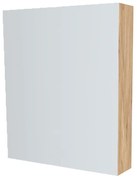 Mereo, Mereo Kúpeľňová zrkadlová skrinka 60 cm, galerka, 1x dvierka ľavá, Multidecor, Jaseň horský, MER-CN798G61JASH