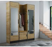 Predsieňový nábytok Roj 12 craft + Kronos 01 medová