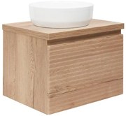 Kúpeľňová skrinka pod umývadlo Naturel Savona 58x43x44, 8 cm dub halifax mat SAVONA60DHD