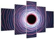 Obraz abstrakcie kruhu (150x105 cm)