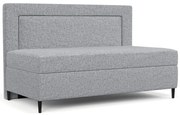 Sivá čalúnená jednolôžková posteľ 80x200 cm Alba – Maison de Rêve