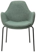 Svetlozelené kreslo z textílie buklé Zimmer – DAN-FORM Denmark