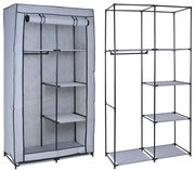 Šatníková skriňa MIRA sivá