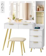 Toaletný stolík so stoličkou RVT020WB01