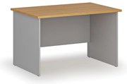 Kancelársky písací stôl PRIMO GRAY, 120x80 cm, sivá/buk