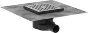 Hansgrohe RainDrain Point, úplná sada podlahového vpustu 150x150, kartáčovaná nerezová oceľ, HAN-56248800