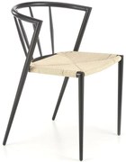 Stolička K515 prírodné/čierna