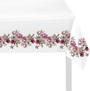 Obrus Ruže 130x160 cm, biely%