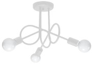 Sollux SL.1431 - Prisadený luster LOOP 3xE27/15W/230V biela