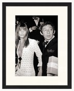 Zarámovaná fotografia Serge Gainsbourg & Jane Birkin
