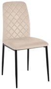 Jedálenská stolička MAVERIK zamatová, béžová