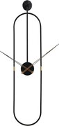 Luxusné kovové nástenné hodiny O8800 čierne – moderné minimalistické hodiny 90 cm