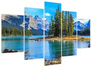 Obraz - Horská krajina s riekou (150x105 cm)