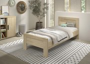 Detská jednolôžková posteľ Forli v dubovom vzhľade z MDF 90x200cm