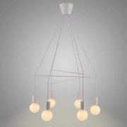 Alto Závesné svietidlo 6x40w E27 Biela matná