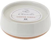Repelentná sviečka Citronella, biela, 420 g, 12 x 4,5 cm