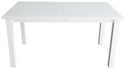 Rozkladací jedálenský stôl LIAM biely