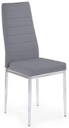 Jedálenská stolička Perla, sivá / strieborná