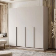 ŠATNÍKOVÁ SKRIŇA BLANCA KAŠMÍR 4D ČIERNE ÚCHYTKY